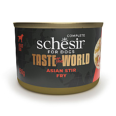 Schesir Taste the World Asian Stir Fry ШЕЗІР КУРКА ПО-АЗІЙСЬКИ в бульйоні натуральні консерви для собак, вологий корм, банка 150г , 0.15 кг.