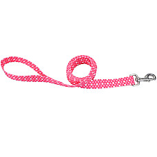 Coastal Pet Attire Styles КОСТАЛ СТАЙЛС повідець для собак, 2смХ1.2м , рожева точка см.