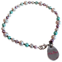 Shiboo КОКО (Coco-Pearls) перли, намисто , Сірий см., 35 см см.