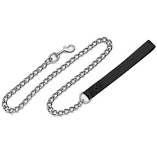 Coastal Titan Chain Dog Leash КОСТАЛ ПОВІДЕЦЬ-ЛАНЦЮЖОК для собак, ланка 2мм , Чорний см., 0,6 см x 1,2м см.