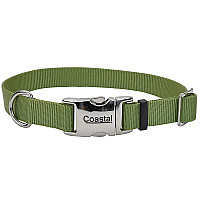 Coastal Metal Buckle КОСТАЛ ТИТАН БАКЛ нашийник для собак, 2х36-51см , Зелена пальма см., 2 х 36-51 см см.