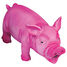 Flamingo Pink Pig ФЛАМІНГО ПОРОСЯ ХРЮКАЮЧЕ РОЖЕВЕ латексна іграшка для собак , 22х10х10 см см., Рожевий см.