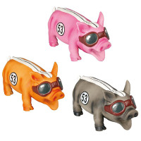 Flamingo Race Pig ФЛАМИНГО ГОНОЧНЫЙ ПОРОСЬ хрюкающий, латексная игрушка для собак, 21х10х12 см см.