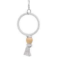Flamingo Ring ФЛАМІНГО МОТУЗЯНЕ КІЛЬЦЕ іграшка для папуг , 19,5х5х36 см см., маленький см.
