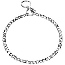 Sprenger Collar Round Narrow Link СПРЕНГЕР НАШИЙНИК для собак, коротка кругла ланка 3мм, хромована сталь , 3 мм, 40 см см., Хромована сталь см.