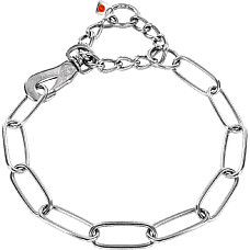 Sprenger Long Link широка ланка нашийник для собак, 4мм , 4 мм, 80 см см., Неіржавна сталь см.