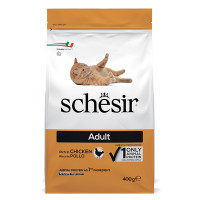 Schesir Cat Adult Chicken ШЕЗИР ВЗРОСЛЫЙ КУРКА сухой монопротеиновый корм для кошек , 0.4 кг., Упаковка см.