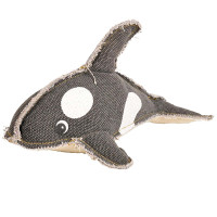 Flamingo Canvas Dolphin ФЛАМИНГО ДЕЛЬФИН мягкая игрушка с пищалкой для собак, 12х14х25 см см.