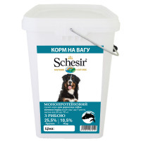 Schesir Dog Large Adult Fish ШЕЗИР ВЗРОСЛЫЙ БОЛЬШИХ РЫБА сухой монопротеиновый корм для собак больших пород , 4 кг., на вес см.