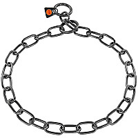 Sprenger Collar Medium Link СПРЕНГЕР ОШЕЙНИК для собак, среднее звено 3мм, вороненая нержавеющая сталь, 3 мм, 54 см см., вороненная сталь см.