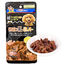 DoggyMan Steamed Chicken Liver Bits ДОГГІМЕН КУРЯЧА ПЕЧІНКА НА ПАРУ ласощі для собак , 0.03 кг.