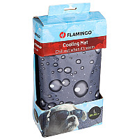 Flamingo Cooling Pad Drop ФЛАМИНГО ОХЛАДИТЕЛЬНАЯ ПОДСТИЛКА КАПЛИ для собак и кошек, L см., 90(Д) х 50(Ш) х 0.6(В) см см., Серый см.