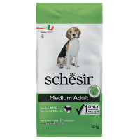 Schesir Dog Medium Adult Lamb ШЕЗИР ВЗРОСЛЫЙ СРЕДНИХ ЯГНЕЦ сухой монопротеиновый корм для собак средних пород, 12 кг., упаковка см.