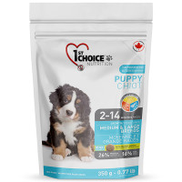 1st Choice Puppy Medium&amp;Large Chicken ФЕСТ ЧОЙС ЩЕКА СРЕДНЫЙ БОЛЬШОЙ КУРКА сухой суперпремиум корм для щенков средних и больших пород , 0.35 кг., Упаковка см.