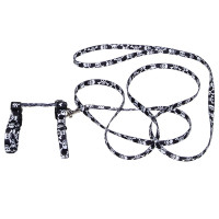 Coastal Cat Harness and Leash Combo КОСТАЛ КОМБО шлейка с поводком для кошек, 0.9х28-46см, Череп см., охват 28-46см, поводок 1,83м см.