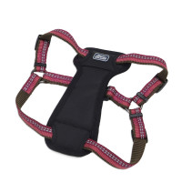Coastal K9 Explorer Harness КОСТАЛ К9 ЭКСПЛОРЕР световозвращающая шлея с нагрудником для собак 11.3-22.6кг, Малиновый см., 2,5 х 50,8-76,2 см см., для собак 11,3-22,6 кг см.