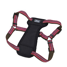 Coastal K9 Explorer Harness КОСТАЛ К9 ЕКСПЛОРЕР світловідбивна шлея з нагрудником для собак 11.3-22.6кг , Малиновий см., 2,5 х 50,8-76,2 см см., для собак 11,3-22,6 кг см.