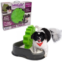 Woofaloo Dog Toilet ВУФАЛА ТУАЛЕТ С ДЕРЕВЯМ Столбиком для кобелей собак малых и средних пород, 36х55х45,5 см см.