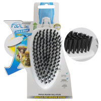 FoOlee Easee Bristle Pro Medium Brush ФОЛІ ІЗІ БРІСТЛ ПРО ЩІТКА для короткої та середньої шерсті, змінна насадка , Білий см., середня (ворс нейлон) см.