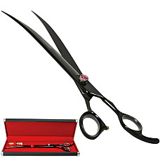 Davis Majutsu Titanium Curved ДЕВІС МАЙЖИТЦУ ТІТАНІУМ вигнуті ножиці для стрижки собак , 10", 25,4 см см.