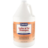 Davis Sulfur &amp; Tar Shampoo ДЭВИС СУЛЬФУР TАР шампунь с серой и дегтем для собак, 3.8 л.