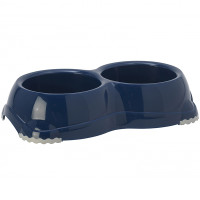 Moderna Double Smarty Bowl Medium МОДЕРНА СМАРТІ подвійна миска для собак, 2х645мл , Чорничний см., 0.65 л., d-14 см см.