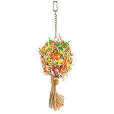 Flamingo Papyr Parakeet Toy Bouquet ФЛАМІНГО БУКЕТ іграшка для папуг , 9х8х36 см см.