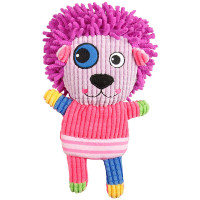Flamingo Corduroy Lion ФЛАМІНГО ВЕЛЬВЕТОВИЙ ЛЕВ м’яка іграшка з пищалкою для собак , 14,5х8,5х25 см см.