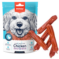 Wanpy Chicken Sausages ВАНПИ КУРИНЫЕ СОСИСКИ лакомство для собак , 0.1 кг., курица кг.