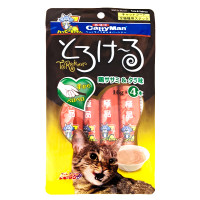 CattyMan Tuna&Salmon КЕТТІМЕН НАДЗВИЧАЙНО СМАЧНІ ТУНЕЦЬ ЛОСОСЬ рідкі ласощі для котів , 4 шт. х 16 г см.