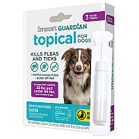 Sergeant's Guardian Dogs СЕРЖАНТС ГАРДИАН капли от блох, клещей, комаров для собак 15-30кг, 3мл, 3 шт. в упаковке см., 3 мл, цена за 1 пипетку см.
