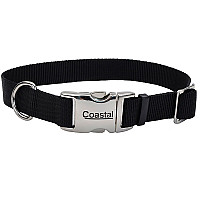 Coastal Metal Buckle КОСТАЛ ТИТАН БАКЛ нашийник для собак, 2.5х46-66см , Чорний см.