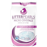 Litter Pearls Micro Crystals ЛІТТЕР ПЕРЛС МІКРО КРІСТАЛС кварцовий силікагелевий наповнювач для туалетів котів , 1.59 кг.