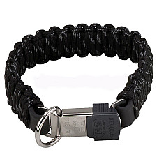 Sprenger Paracord СПРЕНГЕР ПАРАРКОРД чорний світловідбивний нашийник для собак , 55 см см., Чорний см.