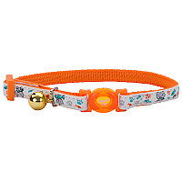 Coastal Fashion Safe Cat Collar КОСТАЛ безпечний нашийник що світится в темряві для котів , Помаранчевий кіт см., 1х20-30 см см.