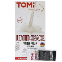 TOMi Liquid Snack Milk &amp; Taurin ТОМИ МОЛОКО С ТАУРИНОМ жидкое лакомство для кошек, 0.01 кг.