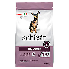 Schesir Dog Toy Adult ШЕЗІР ДОРОСЛИЙ ТОЙ КУРКА сухий монопротеїновий корм для собак міні порід , 2 кг., Пакунок см.
