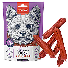 Wanpy Duck Sausages ВАНПІ СОСИСКИ З КАЧКОЮ ласощі для собак , 0.1 кг., Качка кг.