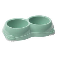 Moderna Double Smarty Bowl Medium МОДЕРНА СМАРТІ подвійна миска для собак, 2х645мл , Cвітло зелений см., 0.645 л., 26.1(Д) x 14.4(Ш) x 5.7(В) см см.