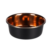 Flamingo Ezra Bowl ФЛАМІНГО ЕЗРА миска для собак і котів , 0.9 л., Чорний - мідь л.