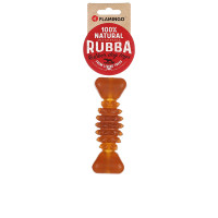 Flamingo Rubba Bone ФЛАМІНГО КІСТКА ГУМОВА З ШИПАМИ іграшка для собак , M см., 14(Д) х 4.7(Ш) х 4(В) см см., Коричневий см.