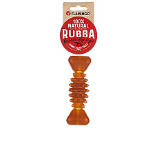 Flamingo Rubba Bone ФЛАМІНГО КІСТКА ГУМОВА З ШИПАМИ іграшка для собак , M см., 14(Д) х 4.7(Ш) х 4(В) см см., Коричневий см.