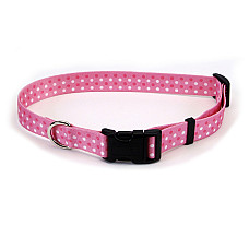 Coastal Pet Attire Styles КОСТАЛ СТАЙЛС нашийник для собак, 2х35-50см , рожева точка см.