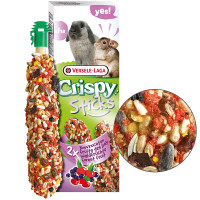 Versele-Laga Crispy Sticks Forest Fruit ВЕРСЕЛЕ-ЛАГА КРІСПІ ЛІСОВІ ФРУКТИ ласощі для кроликів, шиншил 2х55г , 0.11 кг.