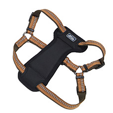 Coastal K9 Explorer Harness КОСТАЛ К9 ЕКСПЛОРЕР світловідбивна шлея з нагрудником для собак 2.3-4.5кг , Полум’я см., 1,6 х 30-45 см см., для собак 2,3-4,5 кг см.