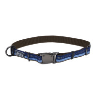 Coastal K9 Explorer Collar КОСТАЛ К9 ЭКСПЛОРЕР световозвращающий ошейник для собак, 2.5х30-46см, Сапфировый см., 2,5 x 30-46 см см.