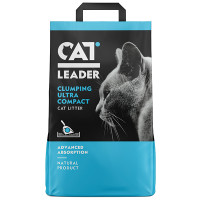 Cat Leader Clumping КЭТ ЛИДЕР УЛЬТРАКОМПАКТ ультракомковый наполнитель в кошачий туалет, 5 кг.