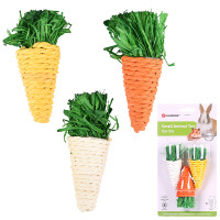 Flamingo Small Carrots ФЛАМИНГО МОРКОВЬ игрушка для грызунов, 3,5х9 см см.