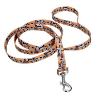 Coastal Pet Attire Styles КОСТАЛ СТАЙЛС поводок для собак, 2.5смХ1.2м, Оранжевая кость см.