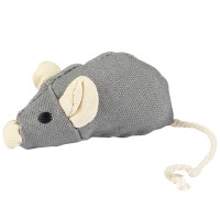 Flamingo Natural Fun Mouse ФЛАМИНГО МЫШЬ экологическая игрушка с кошачьей мятой для кошек, 16х4х3,6 см см.